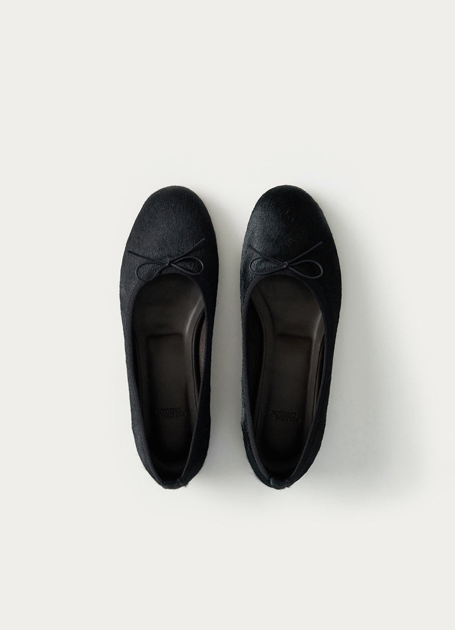 Nothing Written Tilda ballet flats (Furry black)