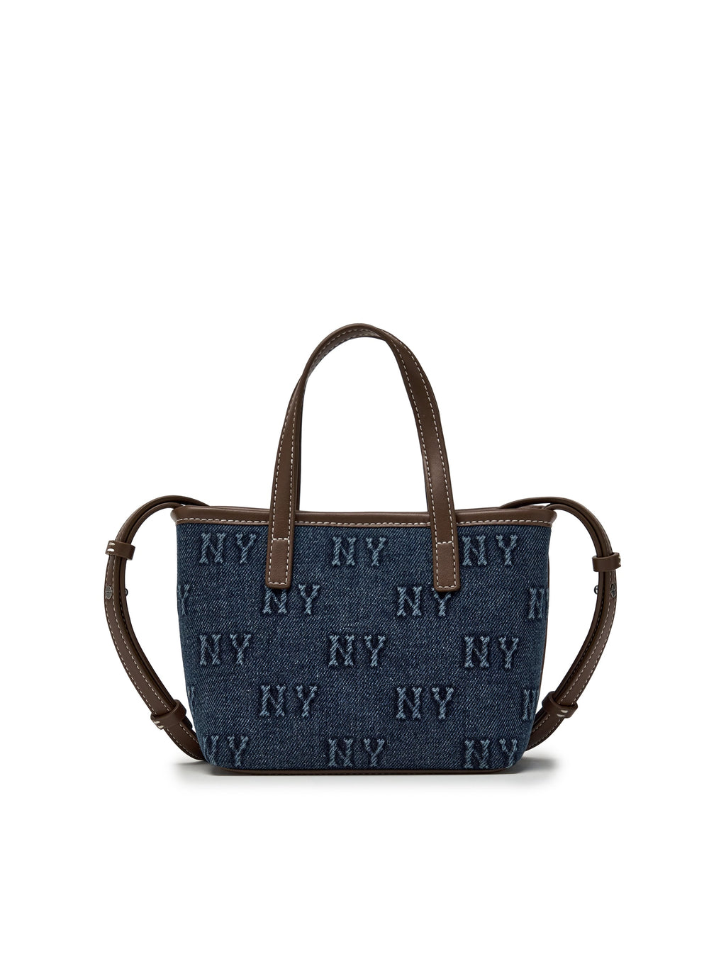 MLB Korea Classic Monogram Denim Embo Mini Cross Bag