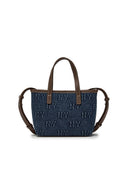 MLB Korea Classic Monogram Denim Embo Mini Cross Bag