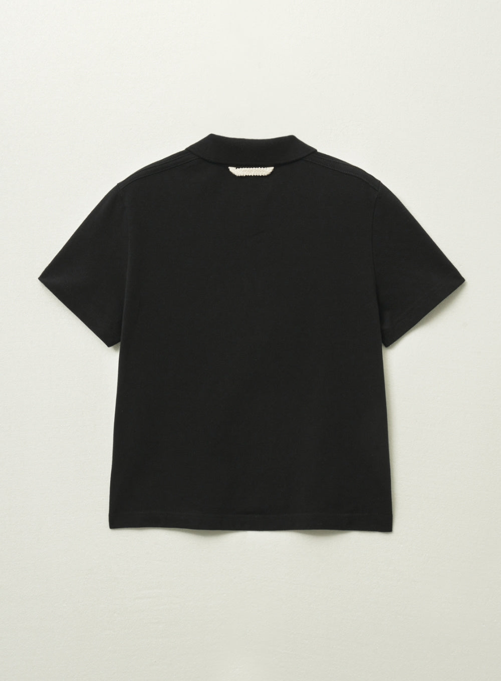 [satur] (W) Basic Pique Polo T-Shirt - Black