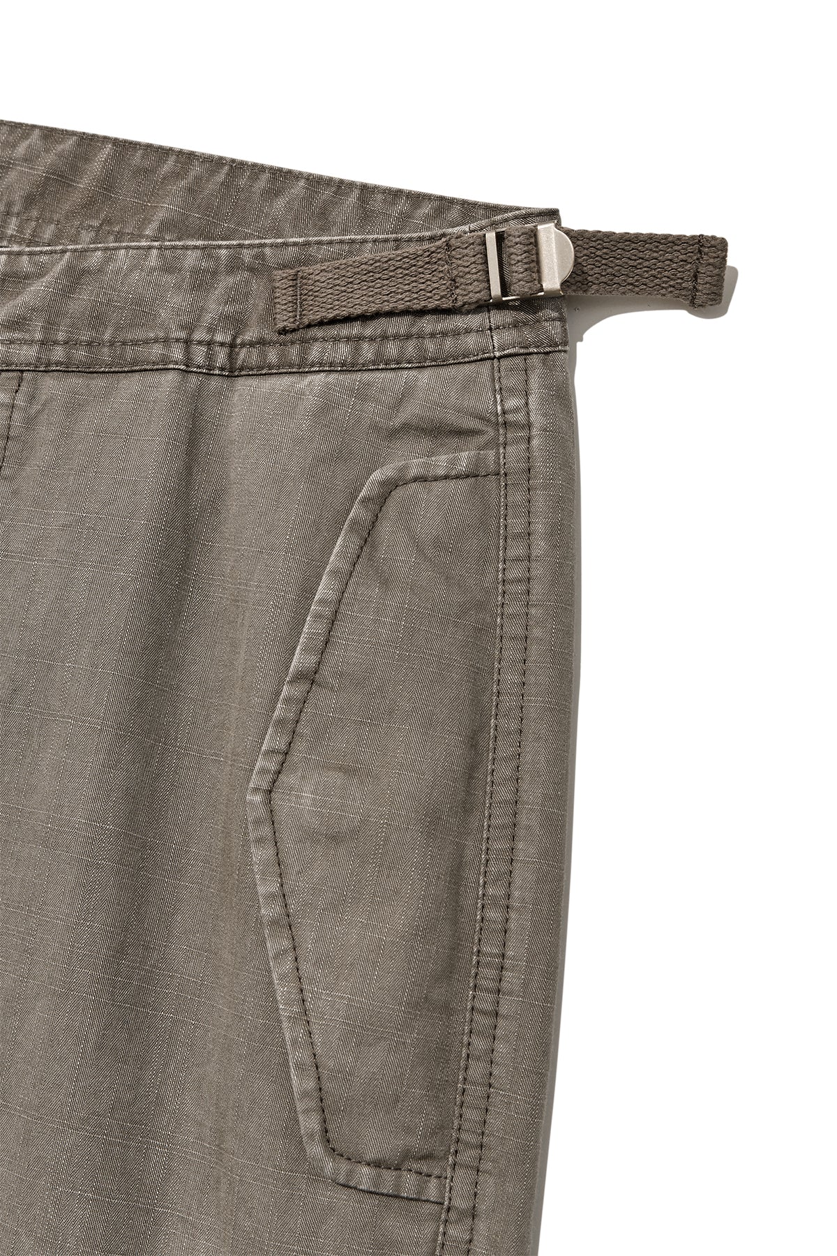 [matinkim] PATCH POINT WASHED COTTON PANTS IN BROWN