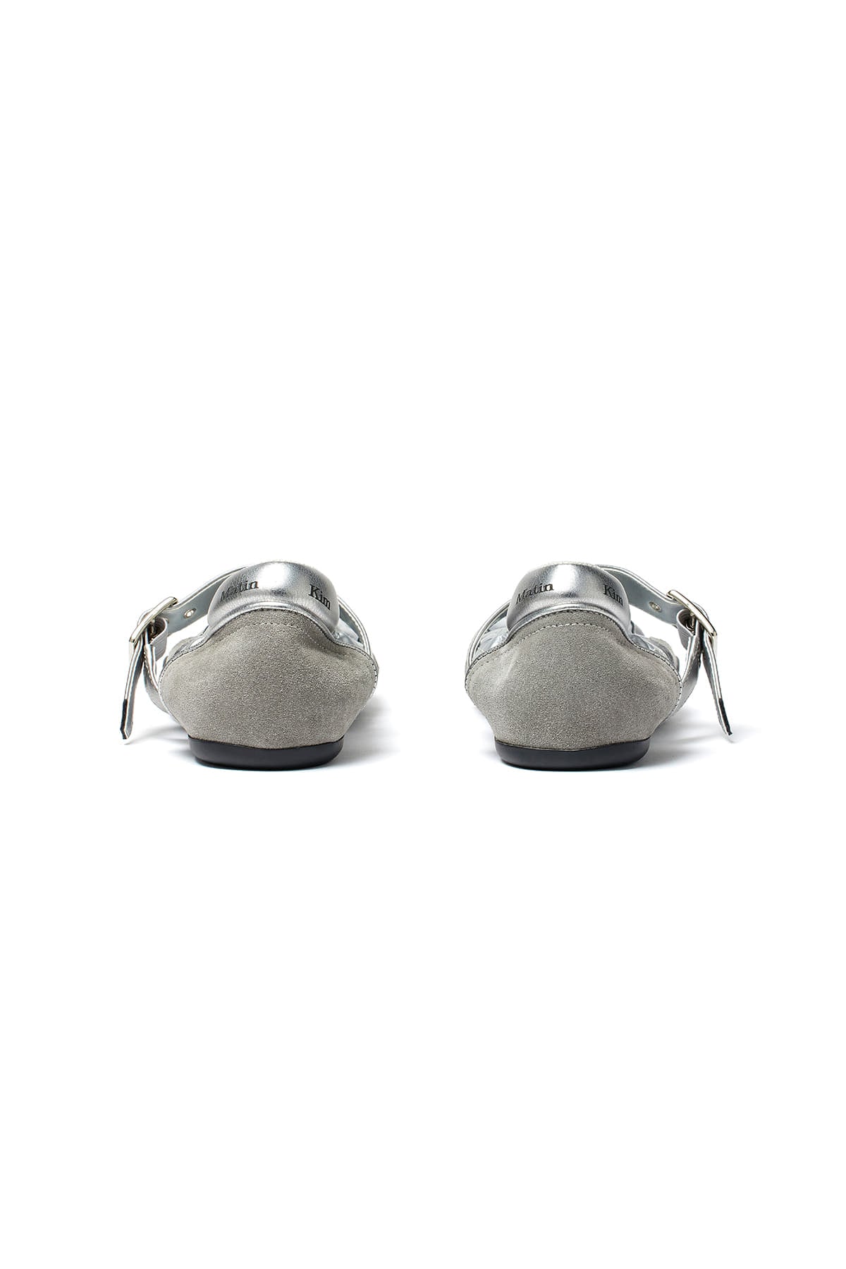 Matinkim Shirring Point Round Maryjane IN Silver