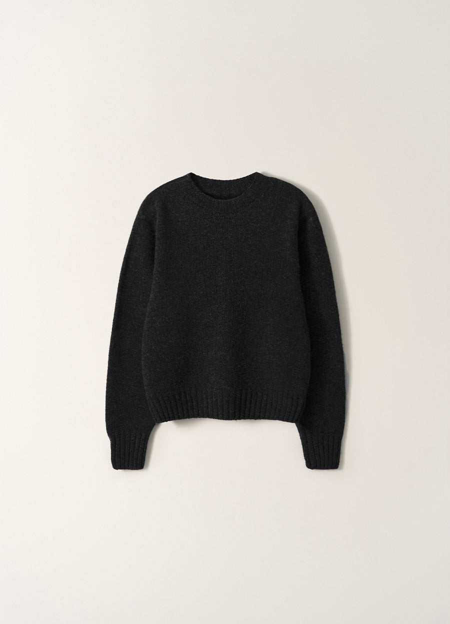 Nothing Written Bunny wool pullover knit (Black) (Pre-order, ships from Feb 13)
