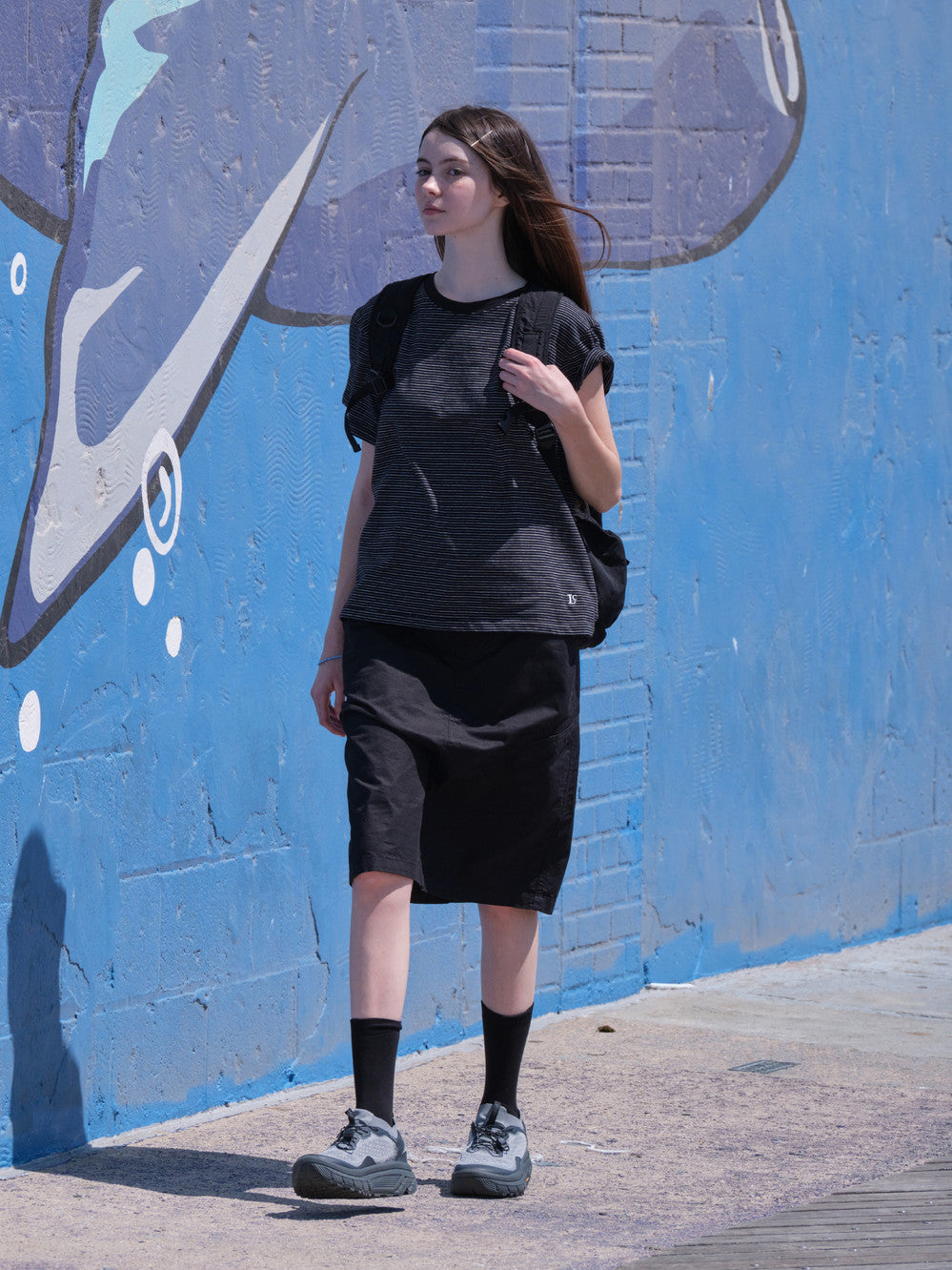 Low Classic Lc Striped Basic Tee Black