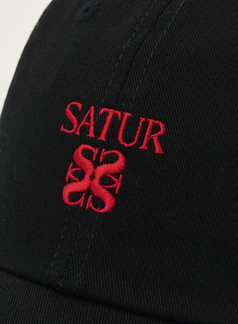 [satur] Classic Logo Ball Cap - Art Red