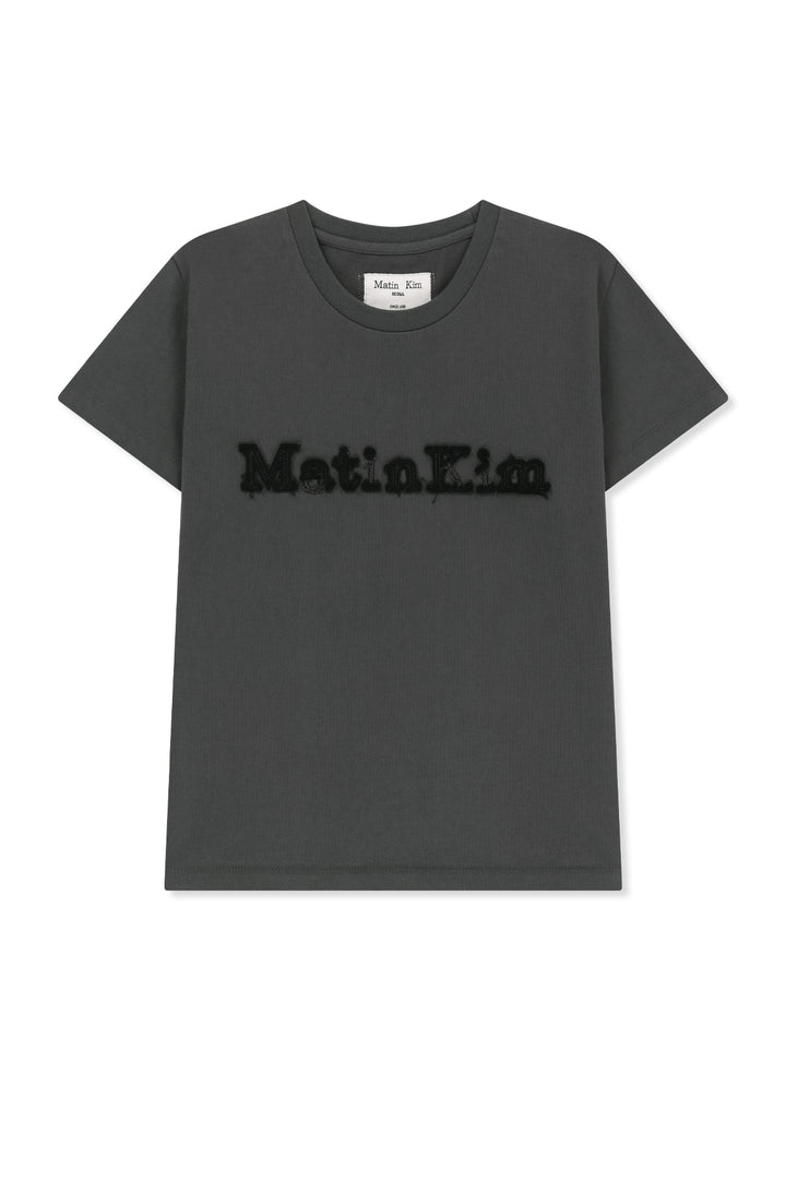 Matinkim Applique Logo Slim Top IN Charcoal
