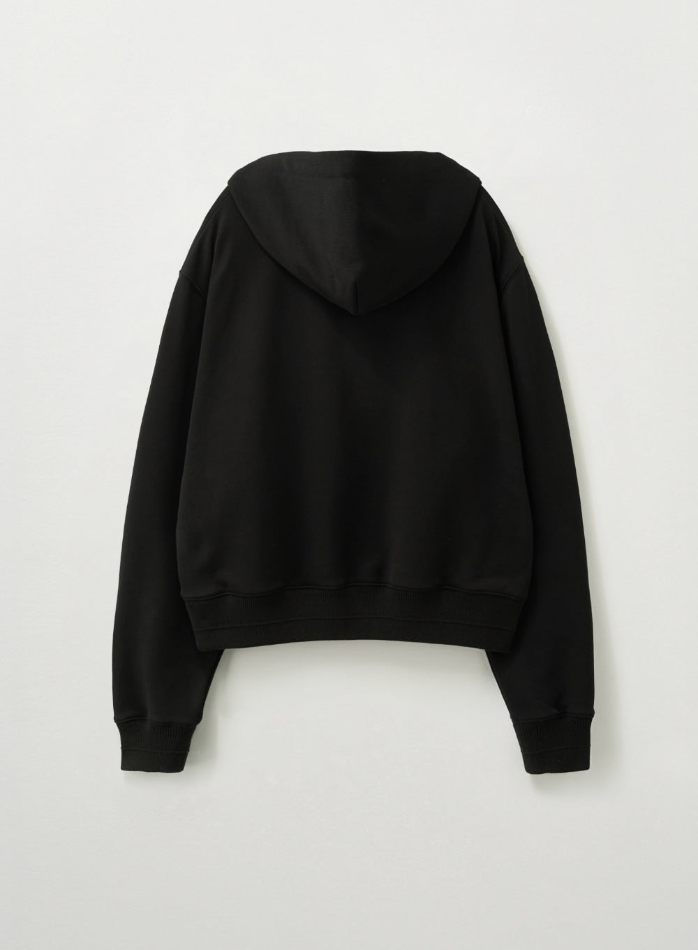 [satur] (W) Loren Small Logo Rivet Hoodie - Black