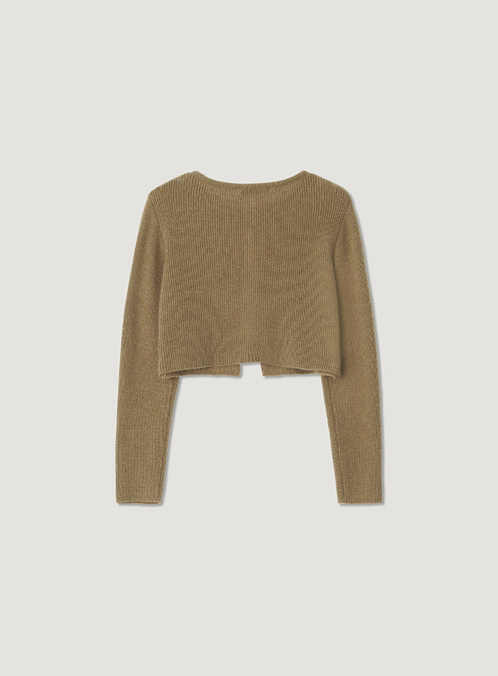 Mango Maniplease Oll Raccoon Cardigan Camel