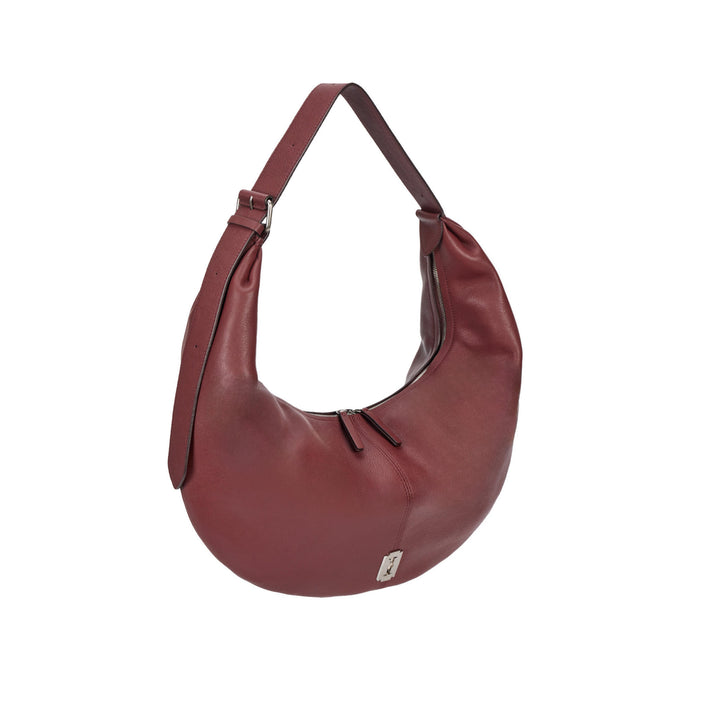 Vunque Halfmoon Baggy Hobo L Currant Burgundy