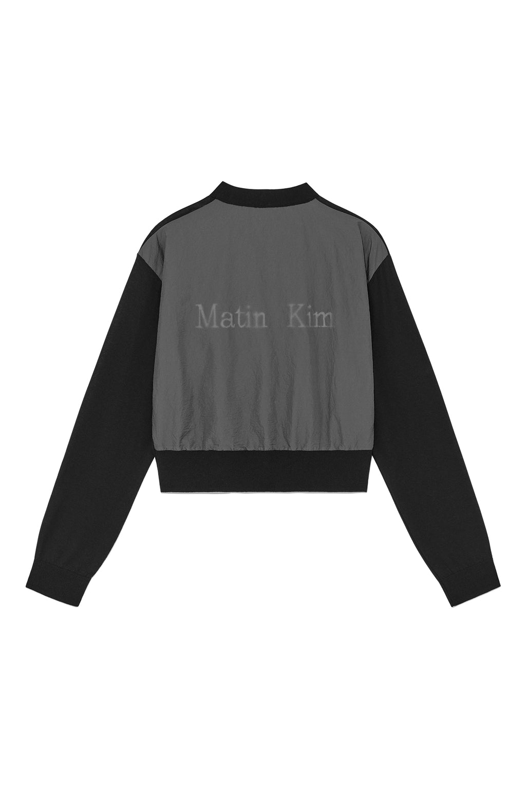 Matinkim Back Logo See Through Cardigan For Women IN Black