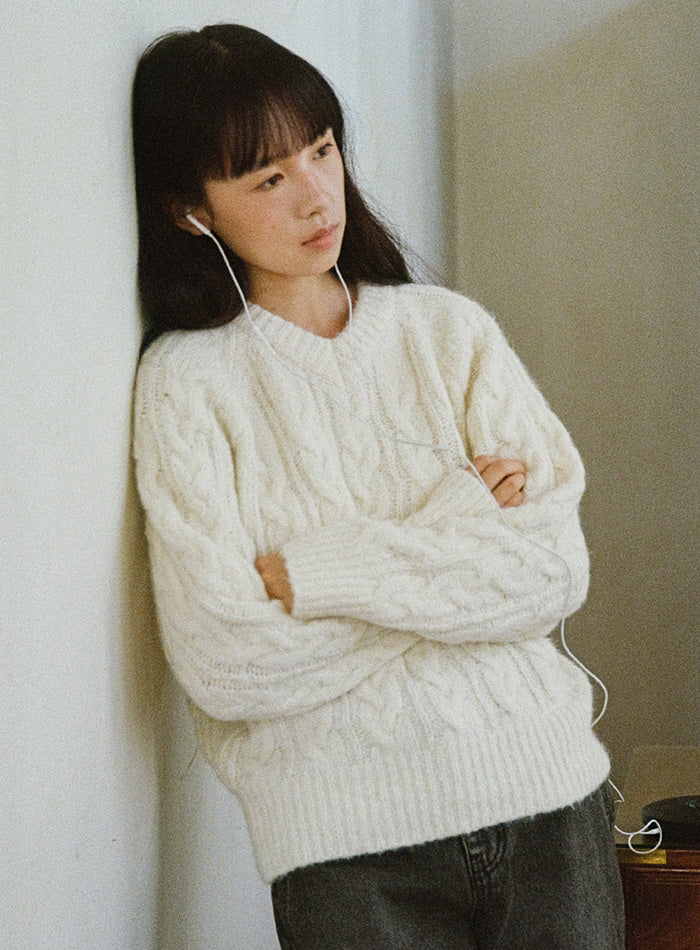 Mango Maniplease Nell Cable Knit