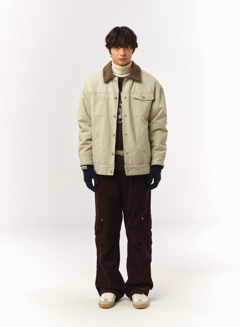 [satur] Maron Trucker Jacket - Cream