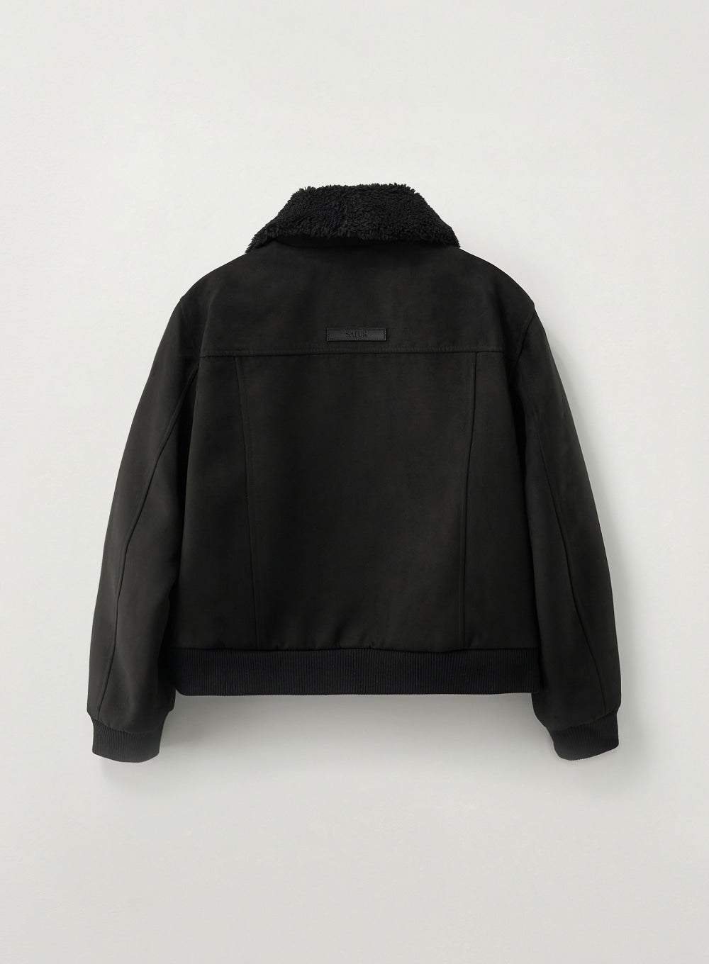 Satur (W) Synthetic Suede Blouson Jumper - Black
