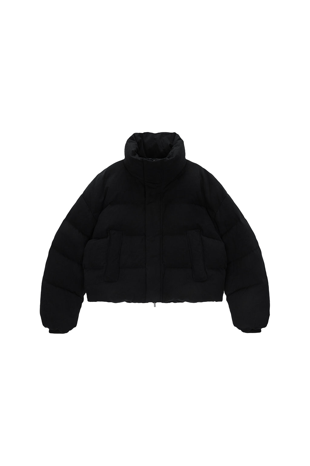 Matinkim Cotton Washed Puffer Duck Down Jumper IN Black