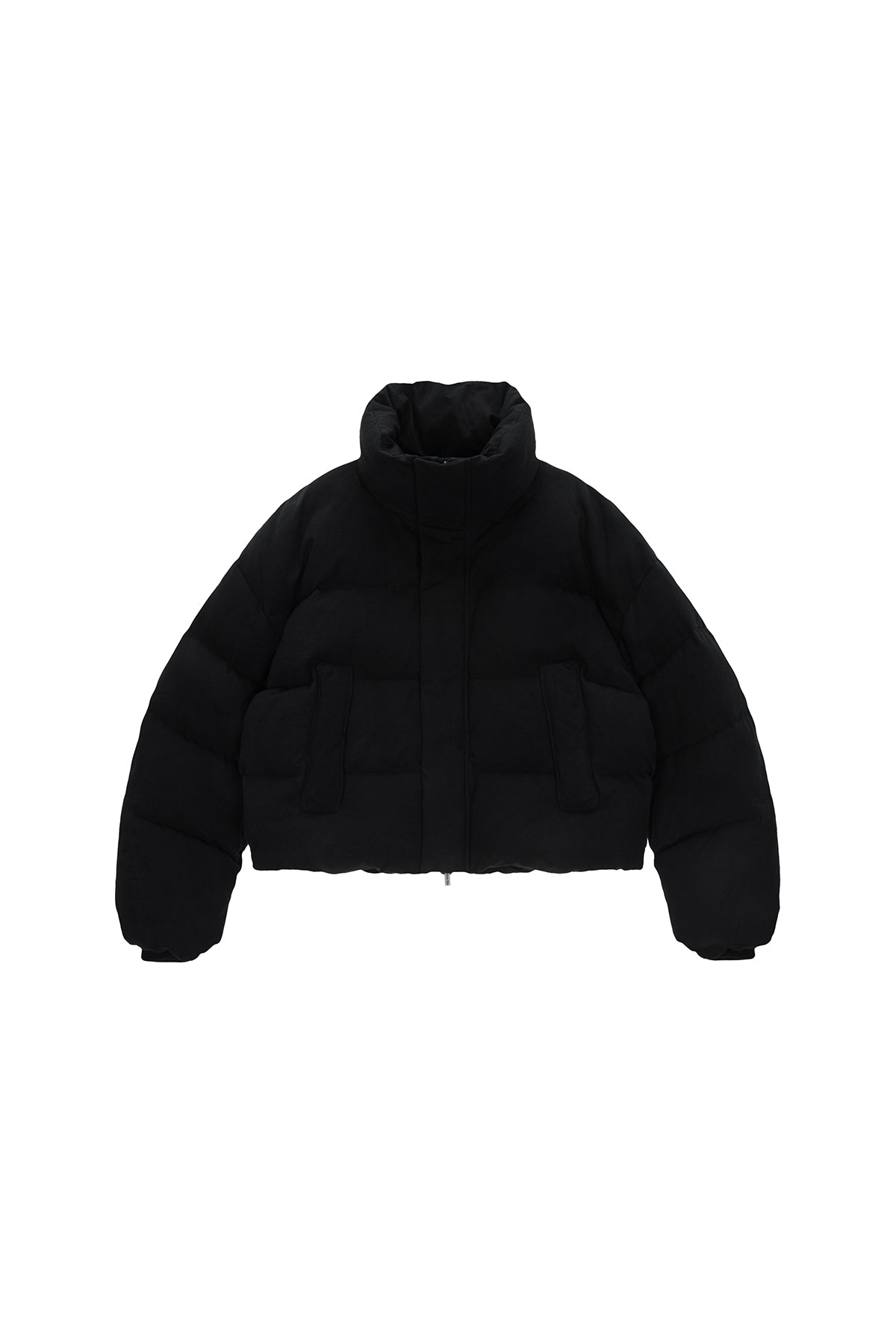 Matinkim Cotton Washed Puffer Duck Down Jumper IN Black