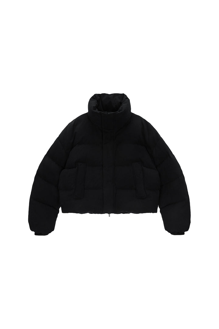 Matinkim Cotton Washed Puffer Duck Down Jumper IN Black