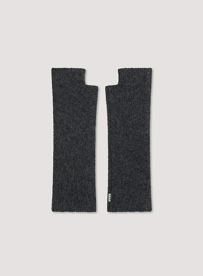 Mango Maniplease Aki Knit Hand Warmer Charcoal
