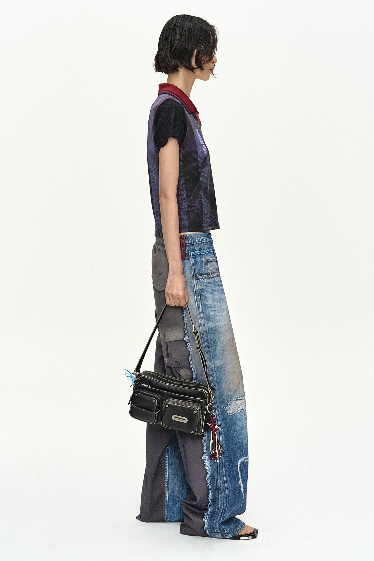 Andersson Bell Vintage Printed Collar Top
