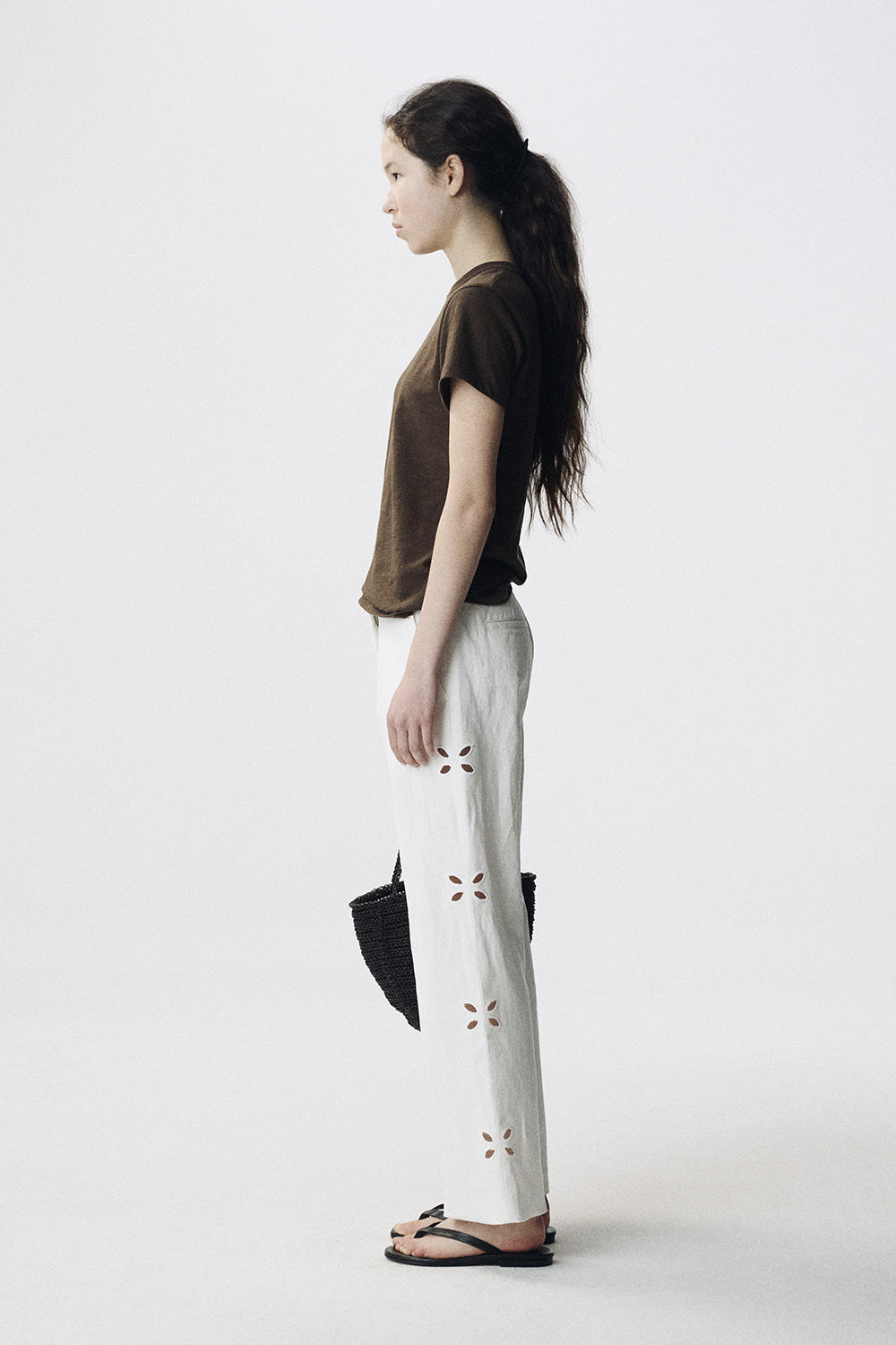 Nothing Written Lia cutout pants (Off white)