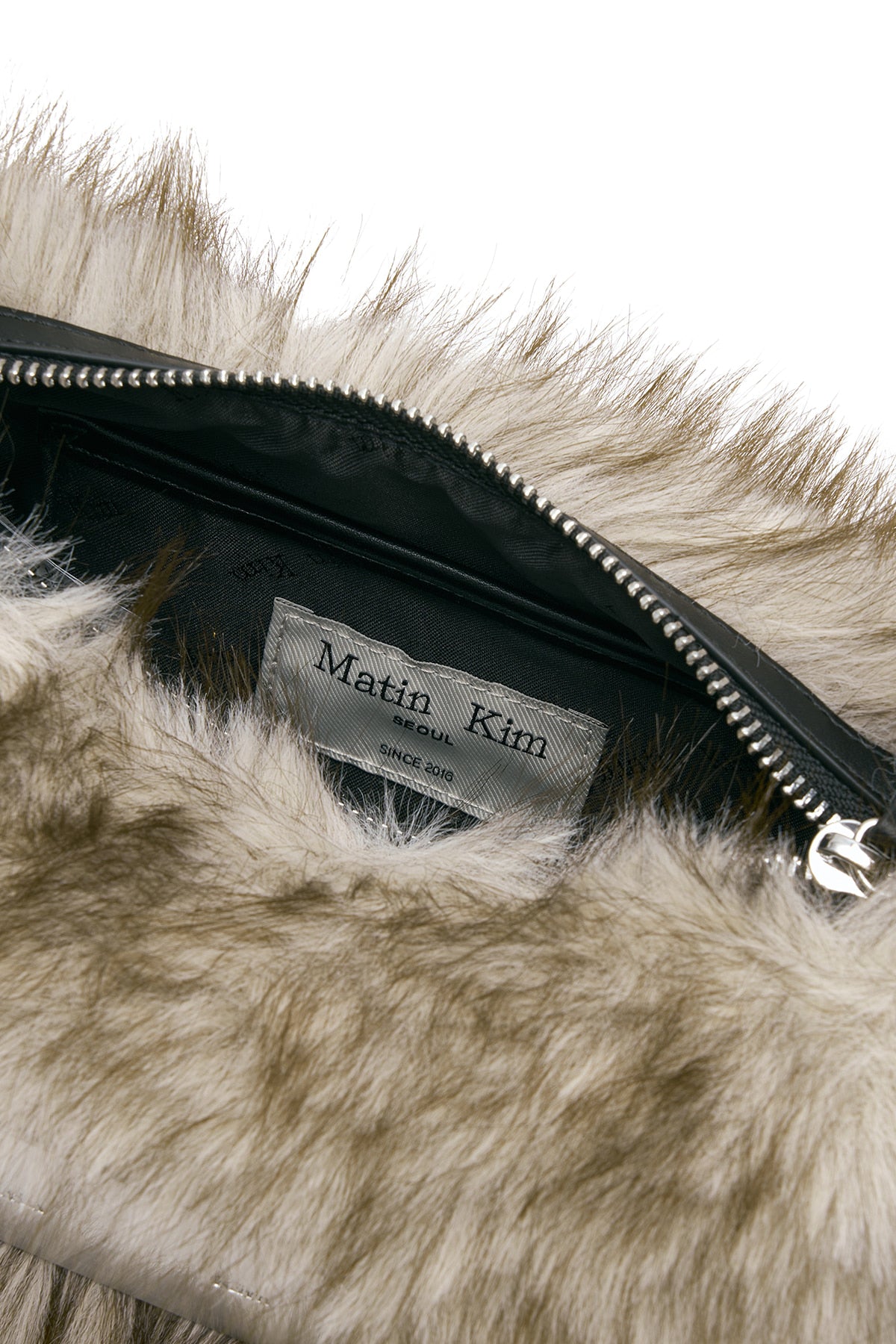 [matinkim] HAIRY FUR MINI SHOULDER BAG IN BEIGE
