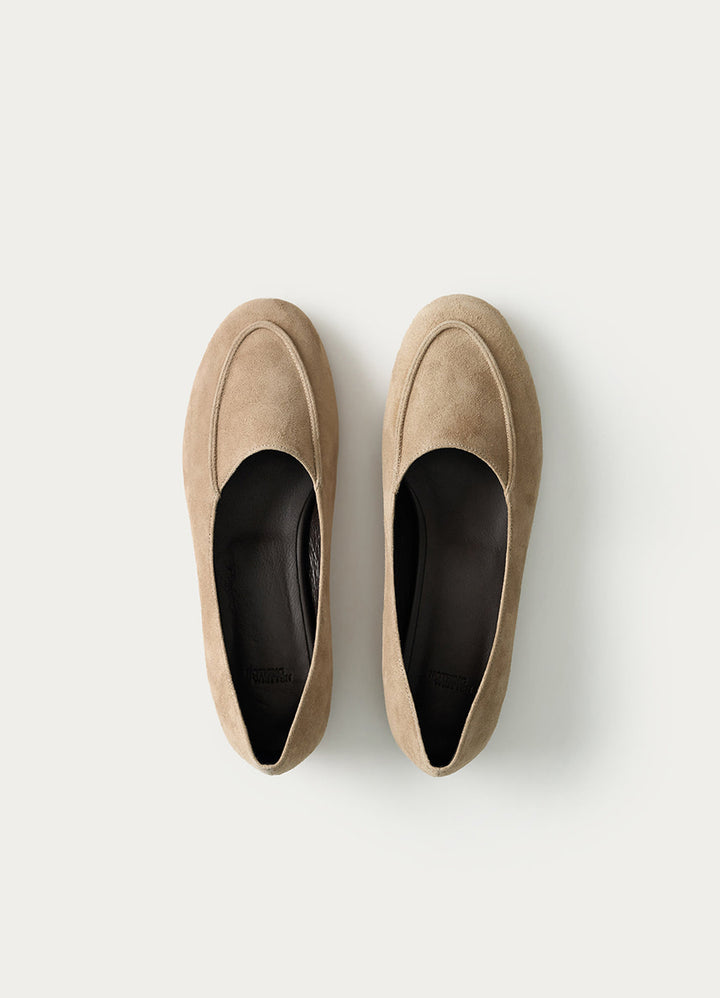 Nothing Written Round moc leather flats (Sand suede)