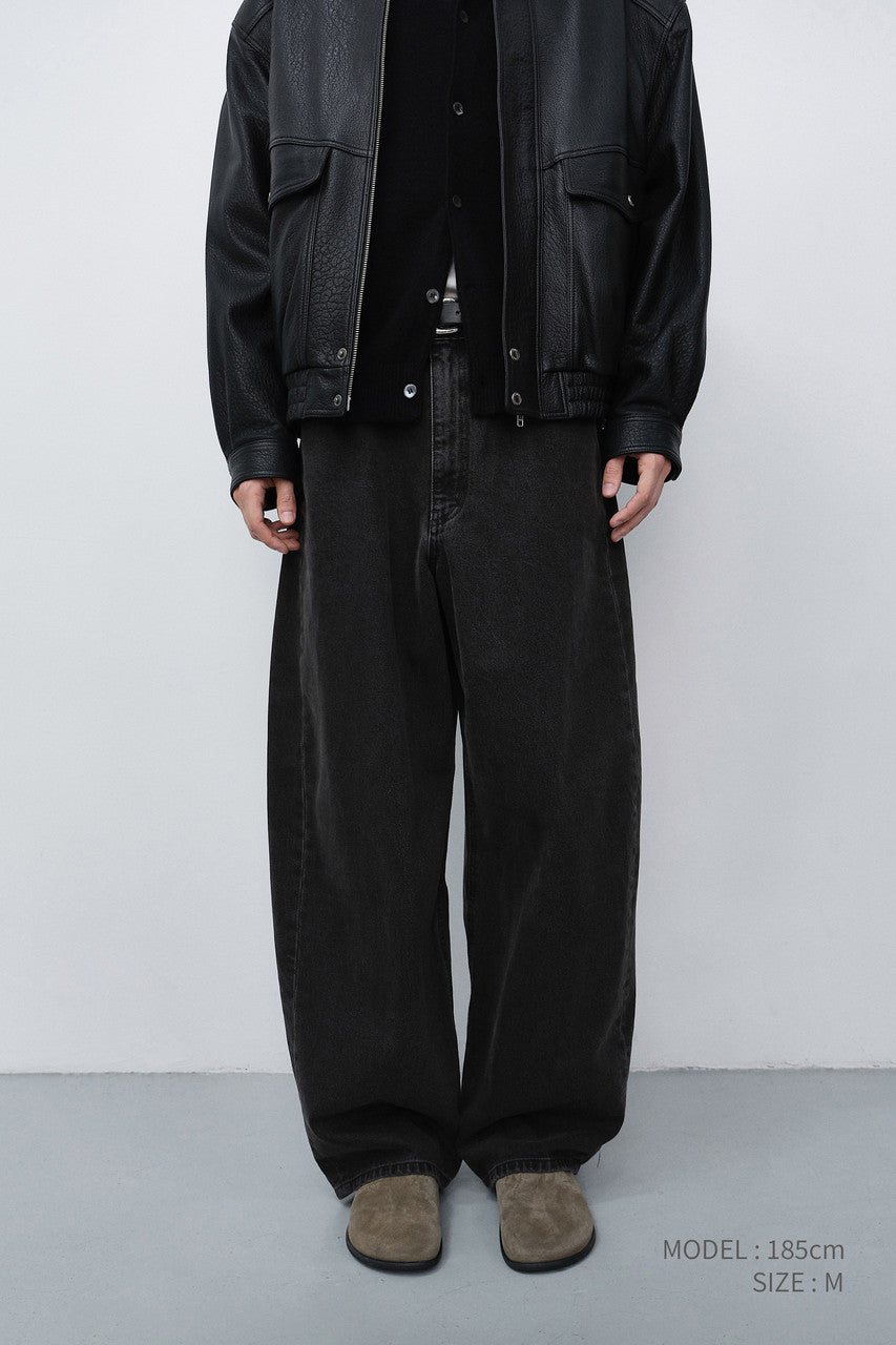 Dunst Relaxed Curved Jeans Mud