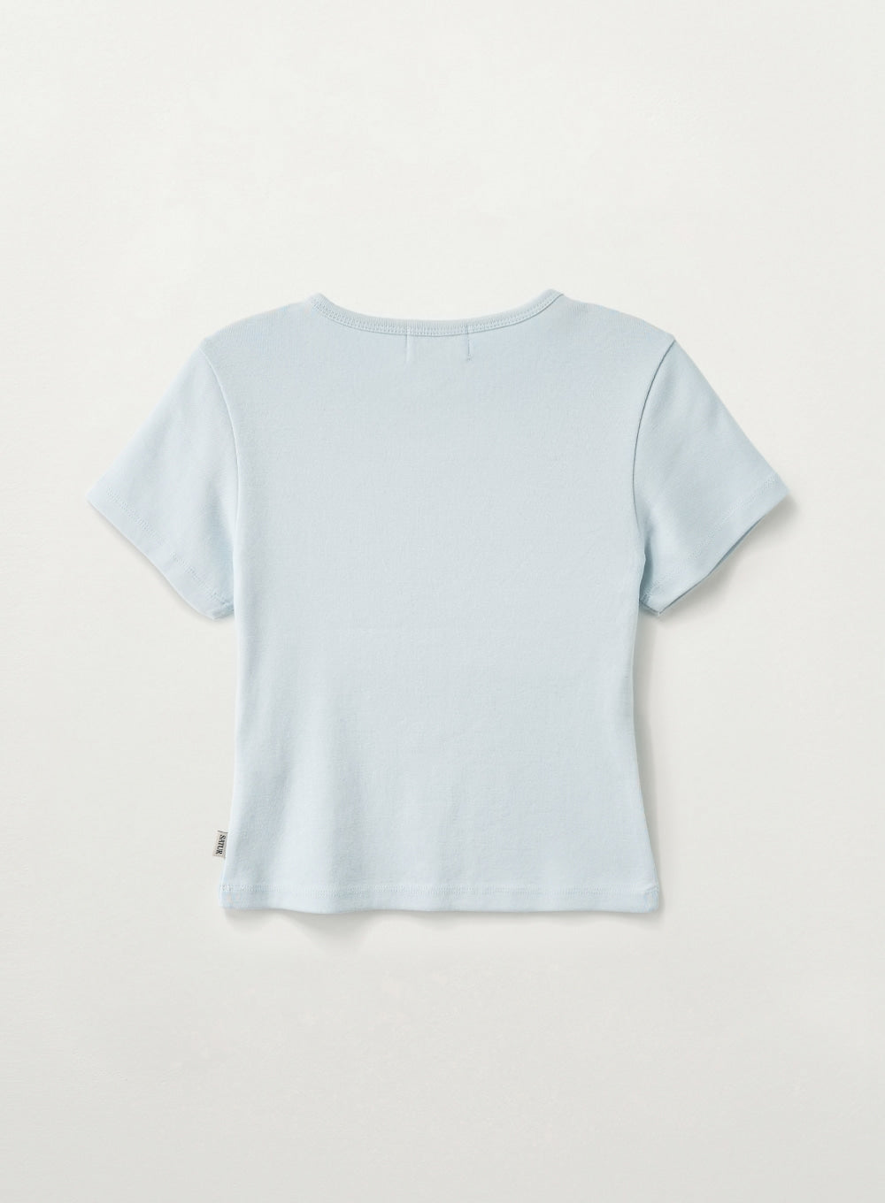 Satur (W) Belt Graphic Slim Fit T-Shirt - Sky Blue