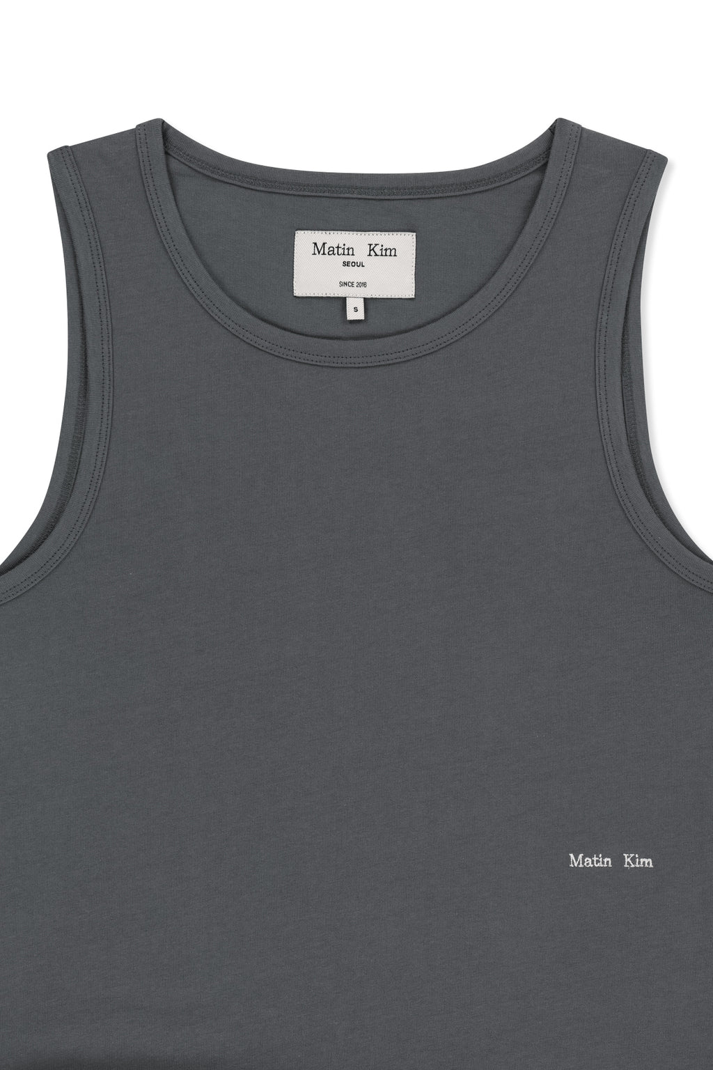Matinkim Hem Tie Detail Sleeveless Top IN Charcoal
