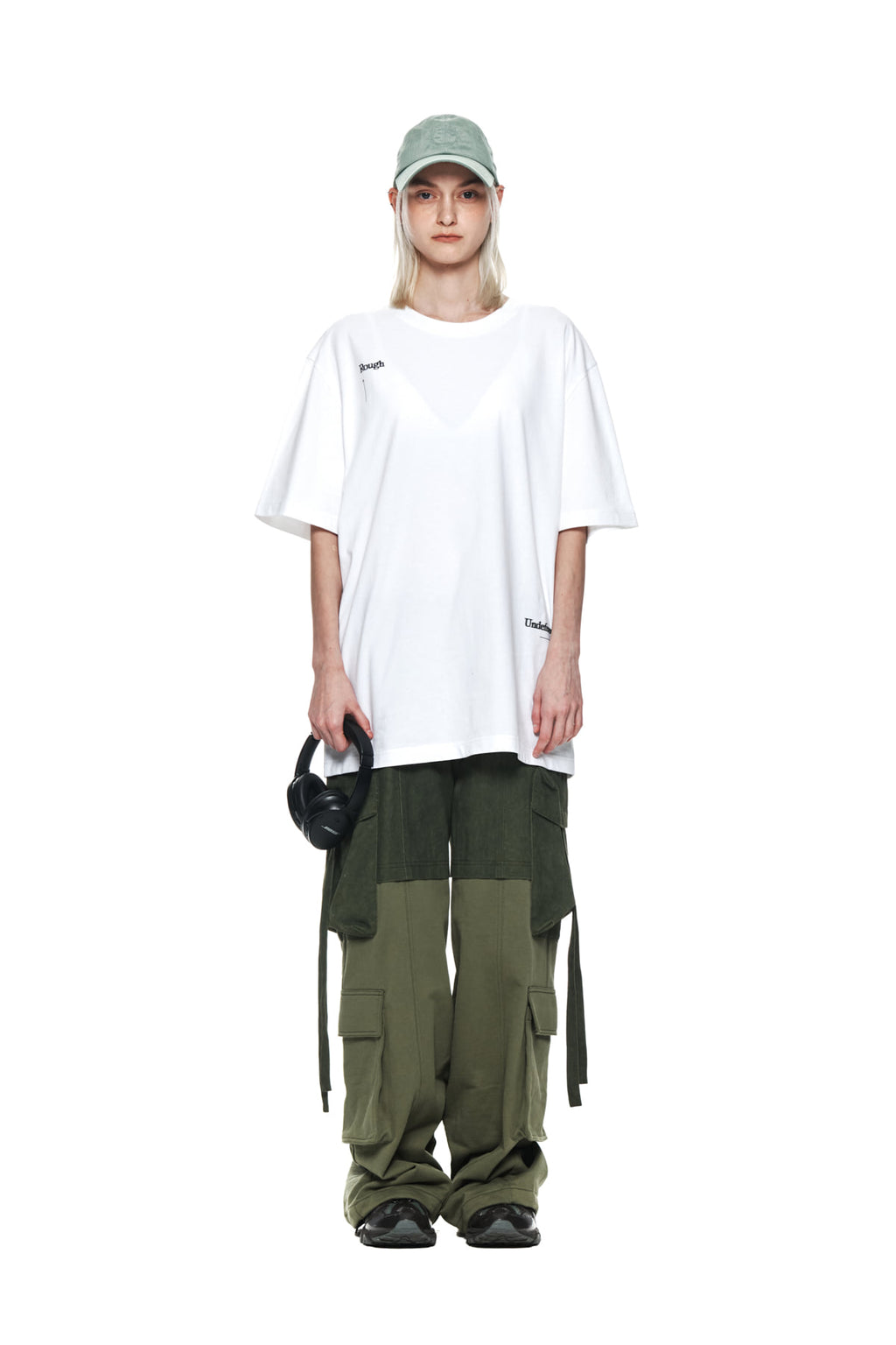 Matinkim Jersey Mixed Cargo Pants IN Khaki