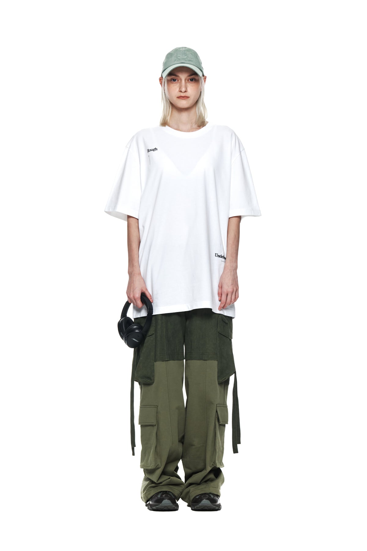 Matinkim Jersey Mixed Cargo Pants IN Khaki