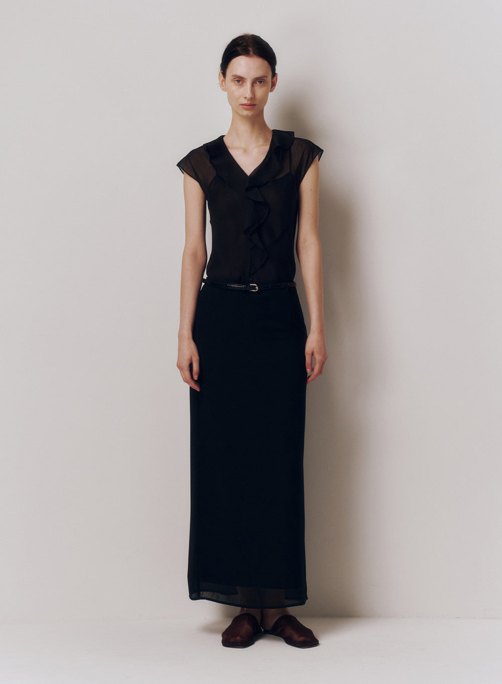 Kindersalmon Gamache Fluid Blouse Black
