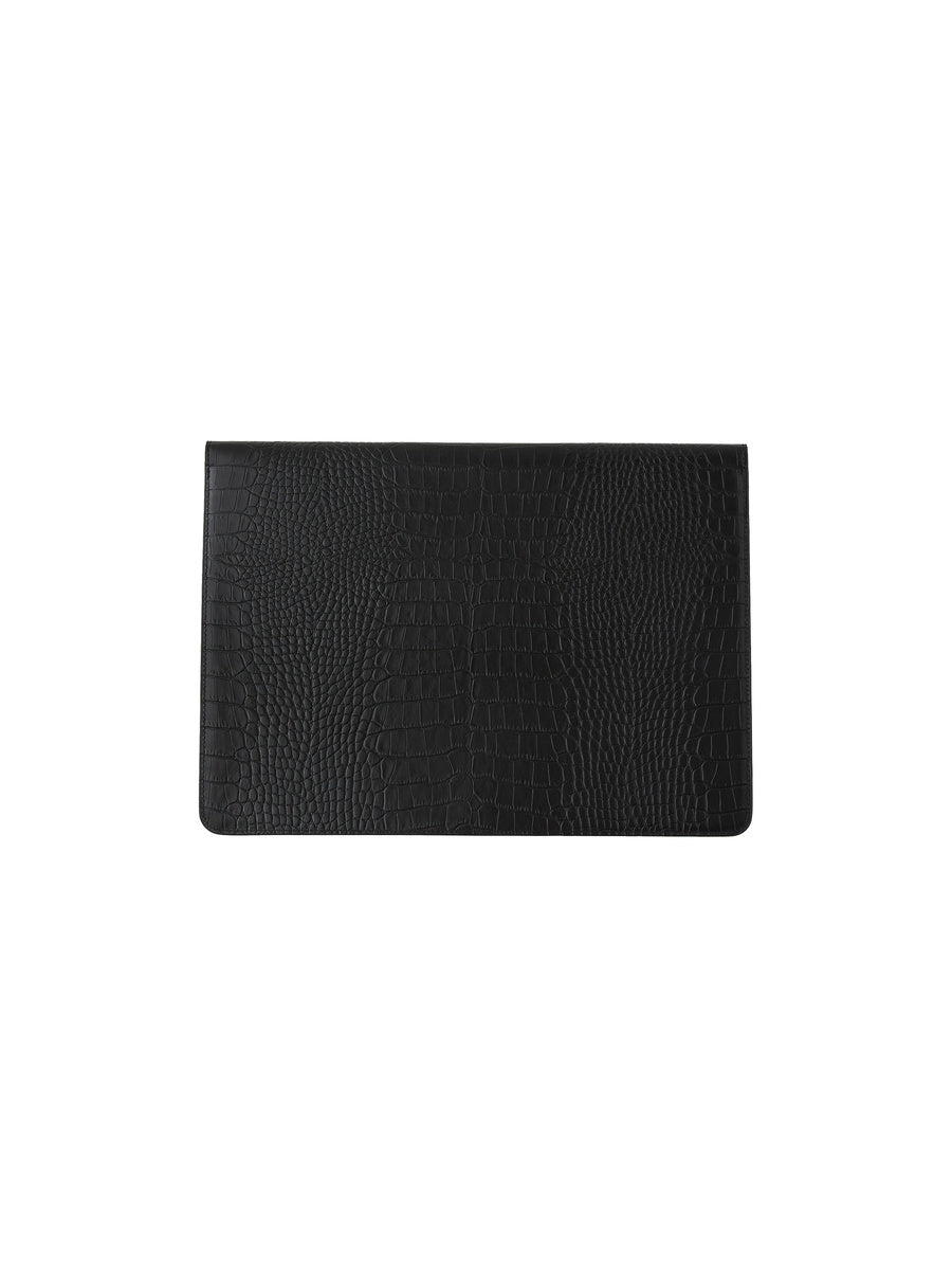 GLOWNY G Crack Leather Laptop Case 14 (Black)