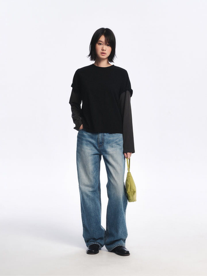 Low Classic Lc Layered Tee Black