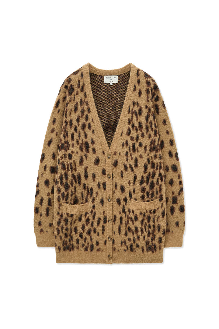 Matinkim Brushed Leopard Cardigan IN Mix