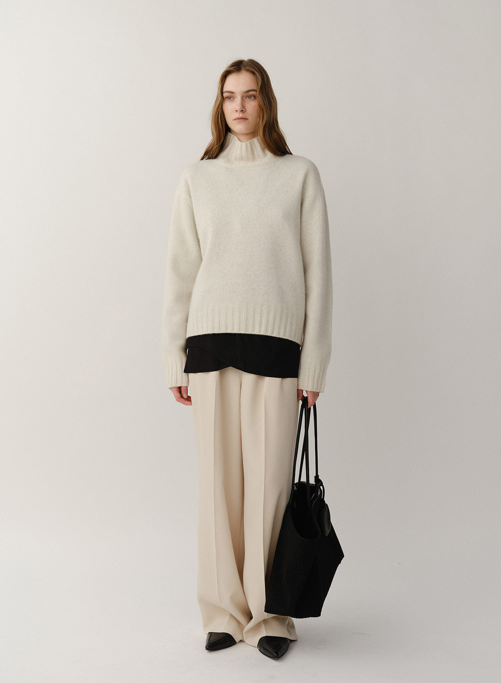Kindersalmon Cashmere Turtleneck Cream