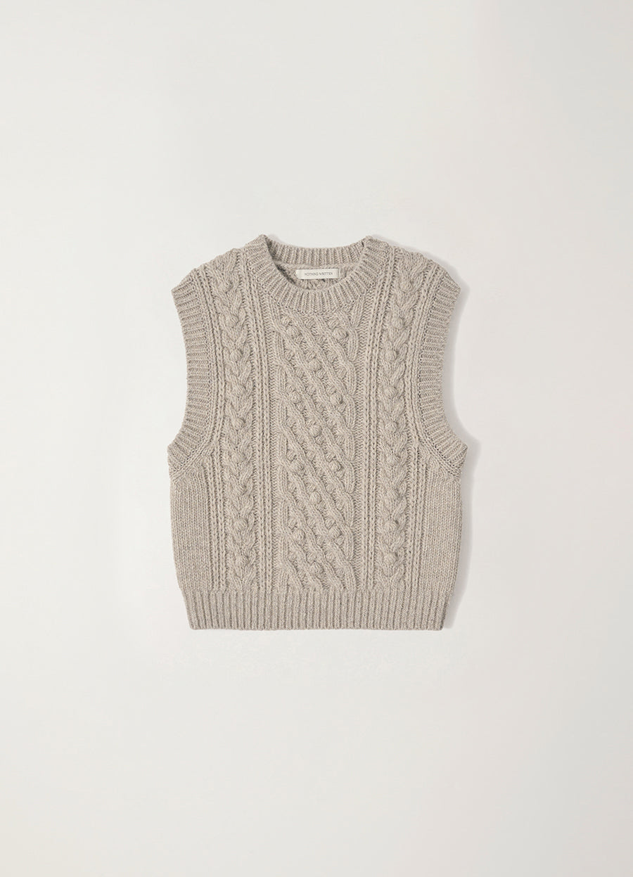 Nothing Written Latti wool vest (Ash gray)