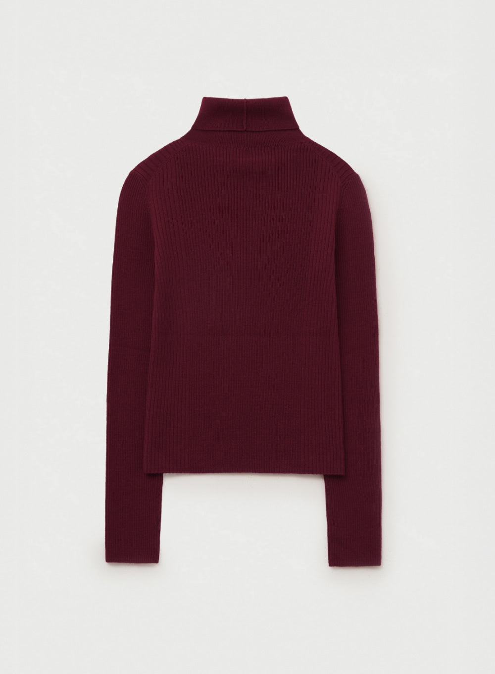 [satur] (W) 2-Way High Neck Knit - Red
