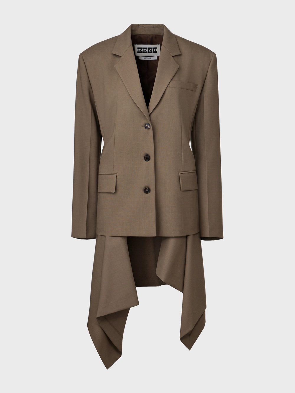 EENK Transformable Single-Breasted Jacket - Khaki
