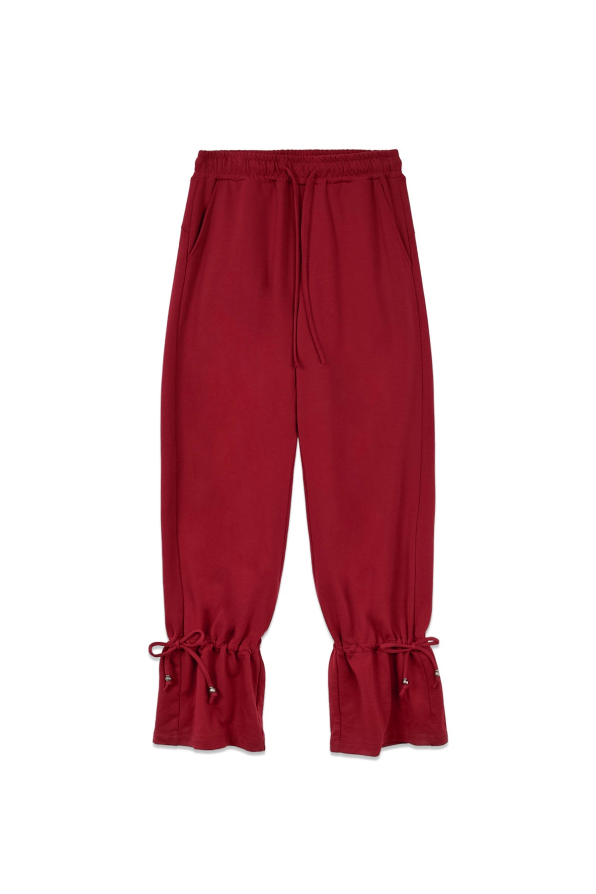 [matinkim] STRING DETAIL SWEATPANTS IN RED
