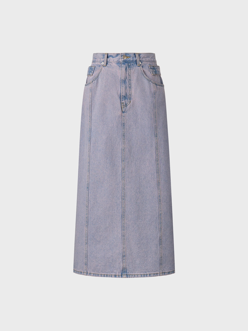 EENK A-Line Denim Skirt - Washed Pink