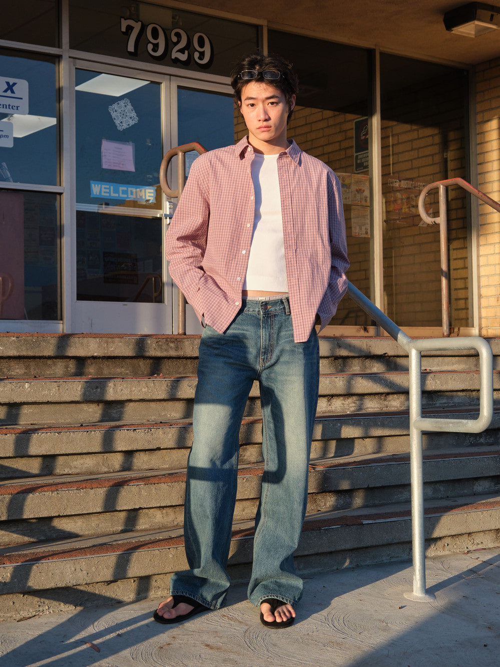 Low Classic Regular-Fit Lc Checked Shirt Pink