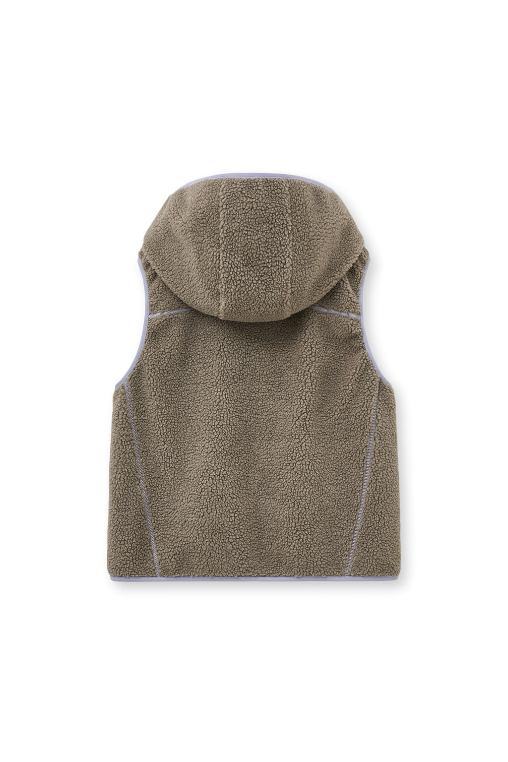 [matinkim] FLEECE HOODY VEST IN GREY