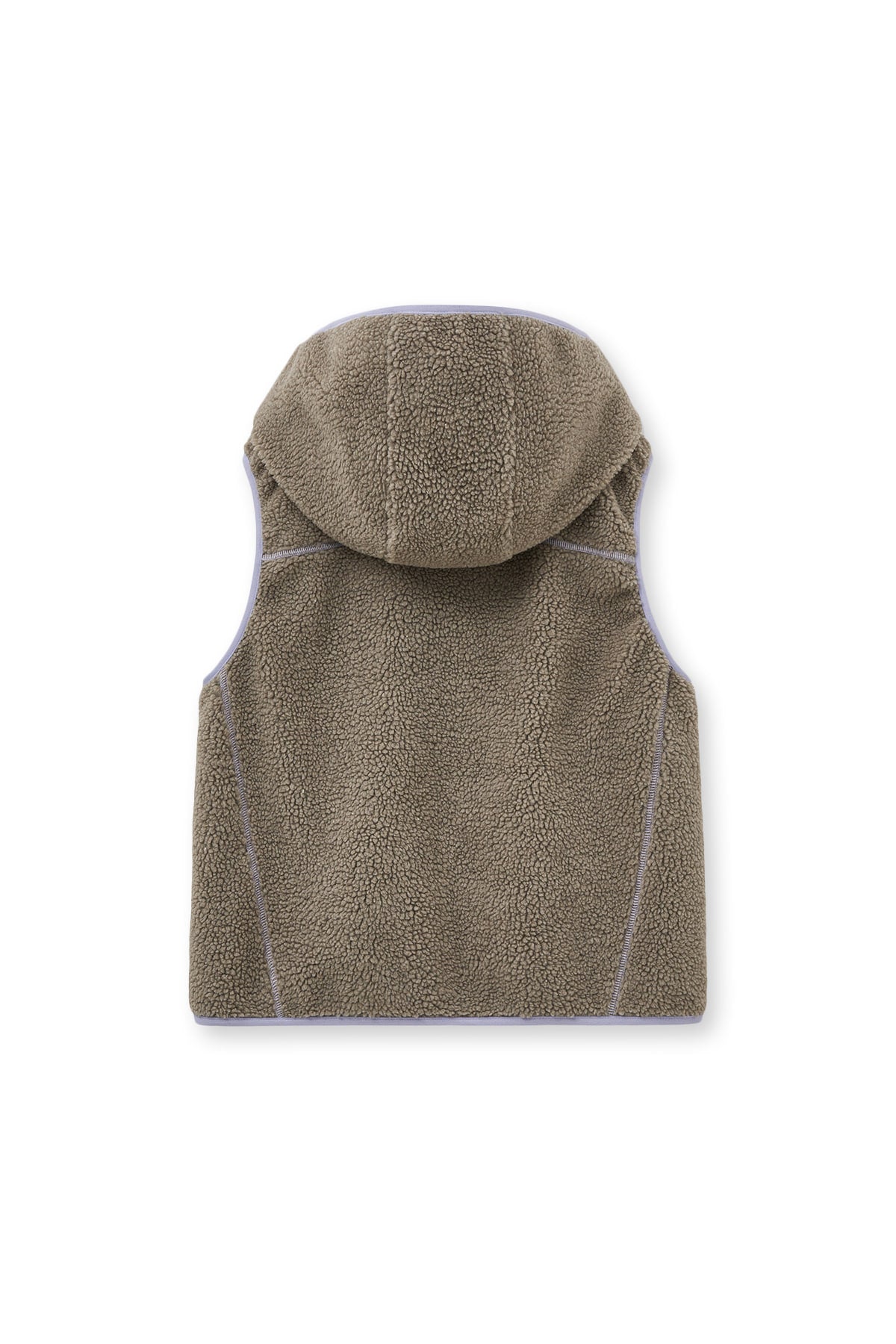 [matinkim] FLEECE HOODY VEST IN GREY