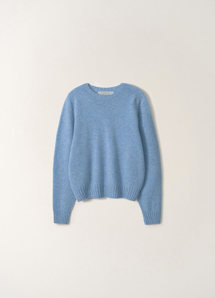 Nothing Written Kiri brushed wool pullover (Fog blue)