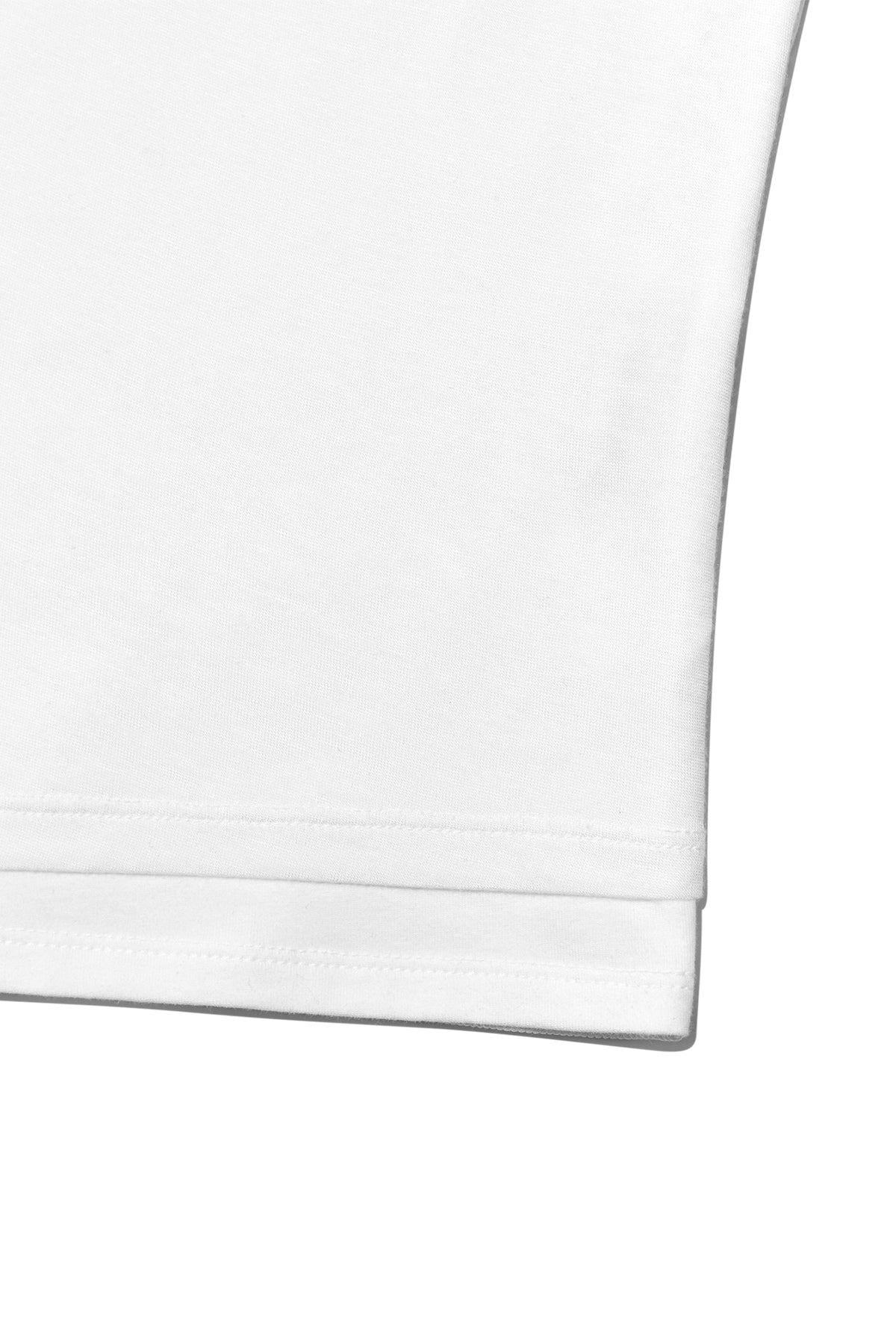 [matinkim] PINTUCK LAYERED SLIM CROP TOP IN WHITE