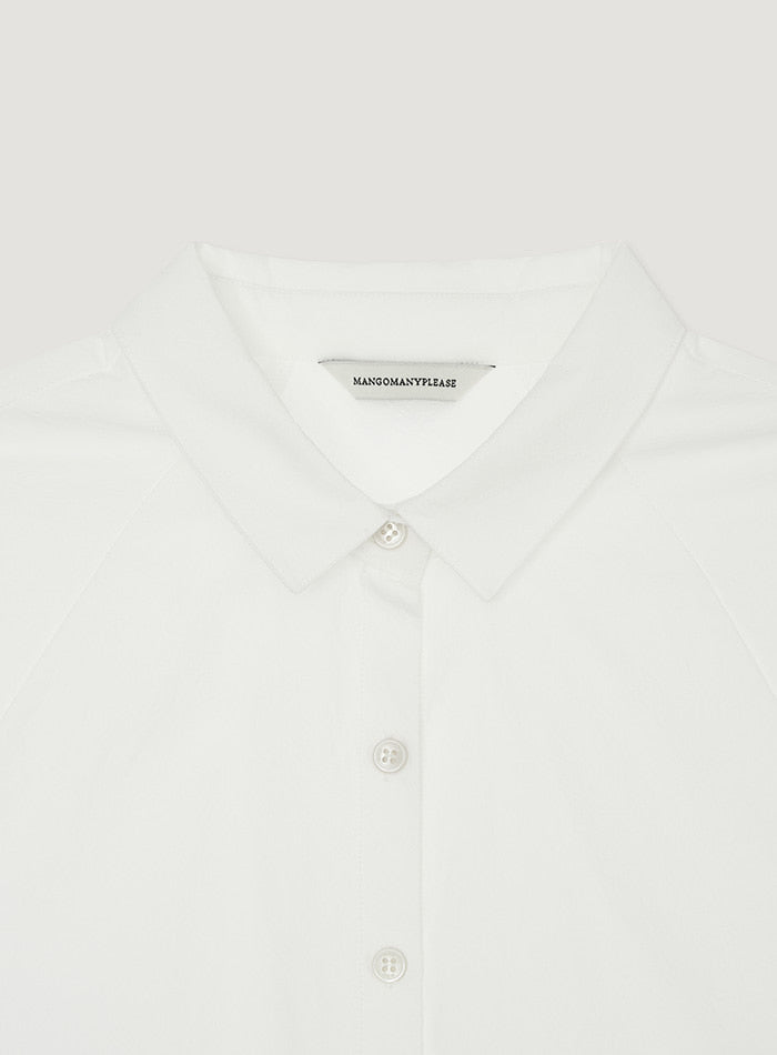 Mango Maniplease Dear Collar Blouse Ivory
