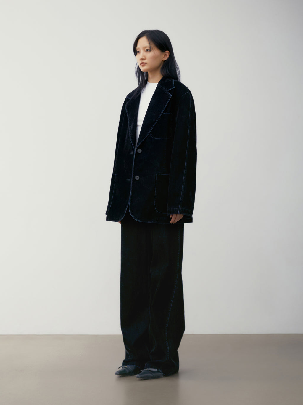 [low_classic] RAGLAN STONE WASHED JACKET
NAVY