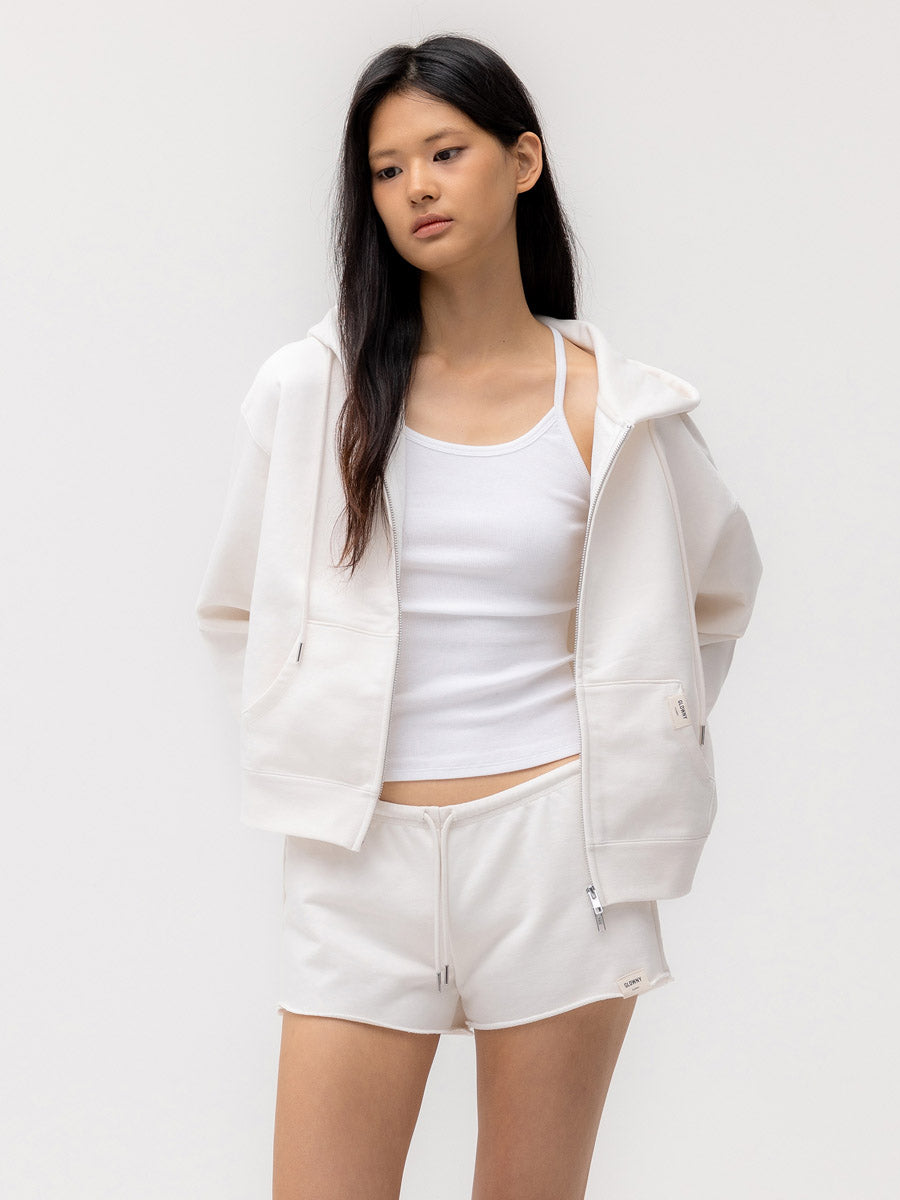 GLOWNY G Fine Rib Camisole (White)