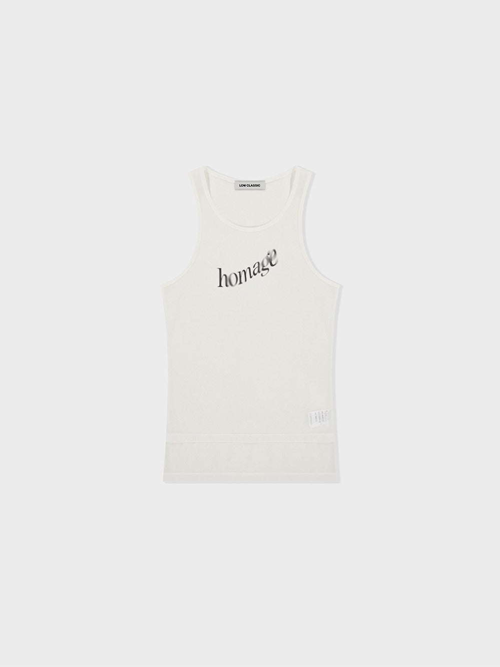 Low Classic Homage Sleeveless T-Shirt White