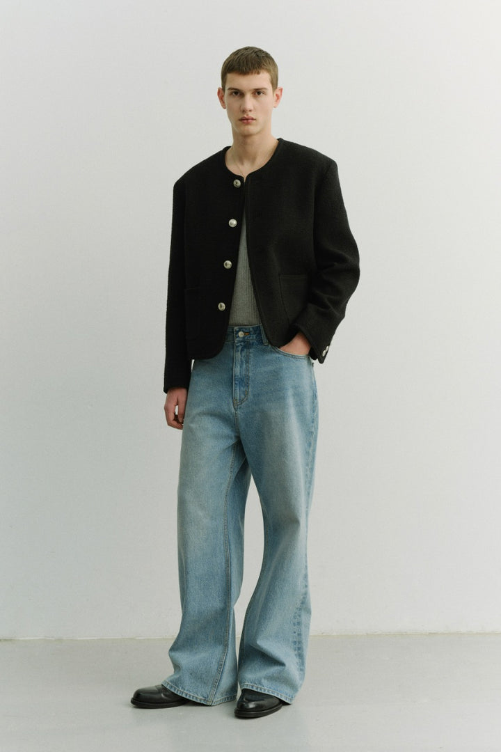 Dunst Semi Flared Jeans Light Blue